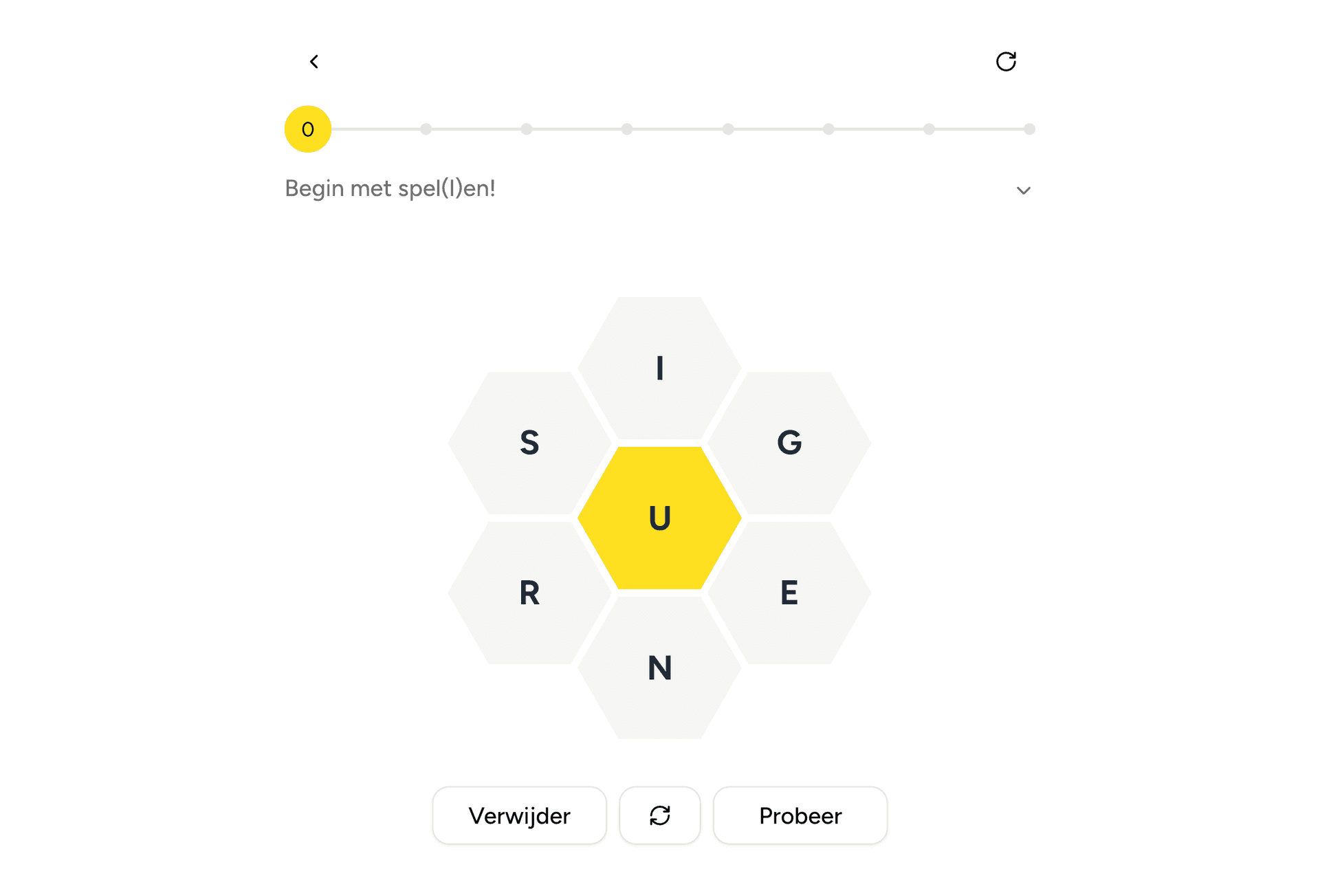 Screenshot of Spelling Bee