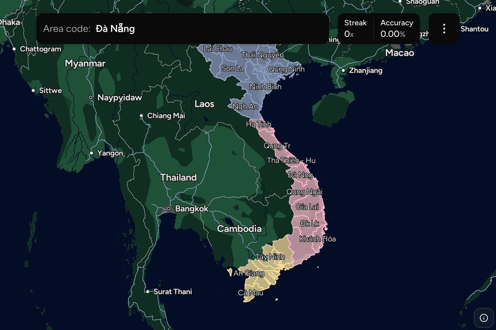Screenshot of Vietnam Provinces